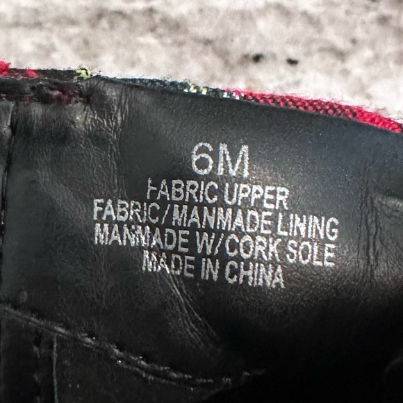 Gianni Bini Ambelynn Plaid Heeled Hiker Lug Sole Combat Booties Size 6 - Picture 10 of 12